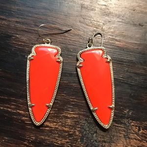 ORANGE KENDRA SCOTT EARRINGS